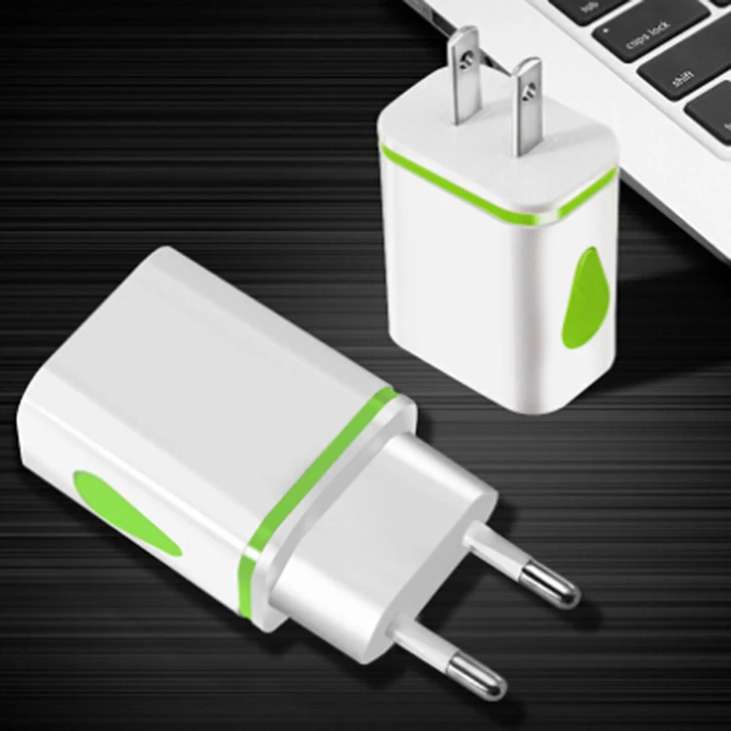USB зарядное устройство настенное зарядное устройство 5V2. 1A Универсальный зарядное устройство с 3 портами для samsung s8 EU штекер зарядное устройство для мобильного телефона iPhone X 7 8
