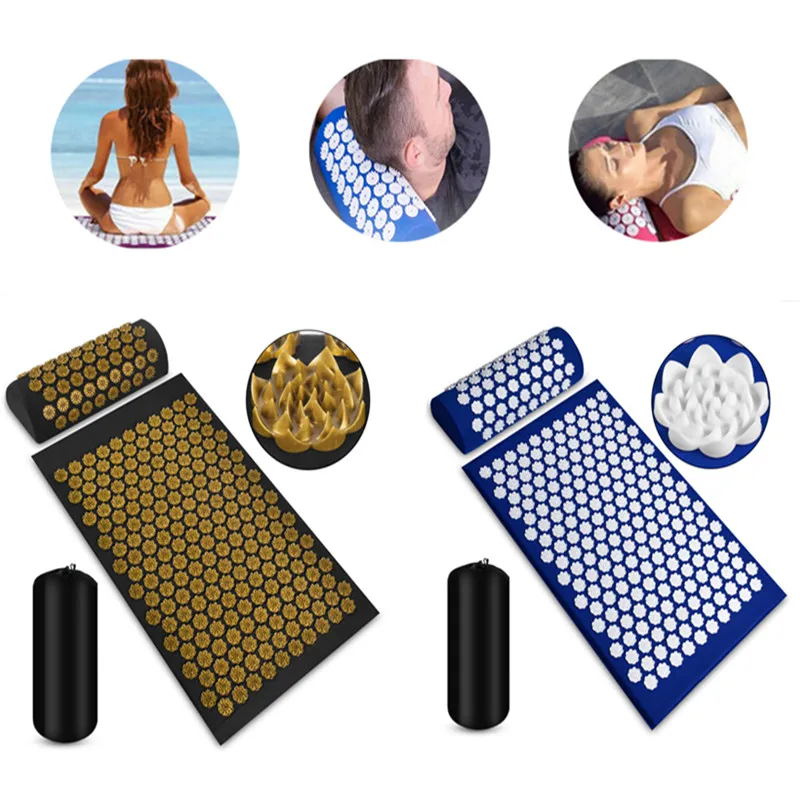 Массажная подушка для головы шеи спины ног 3 шт./компл. коврик акупрессуры с