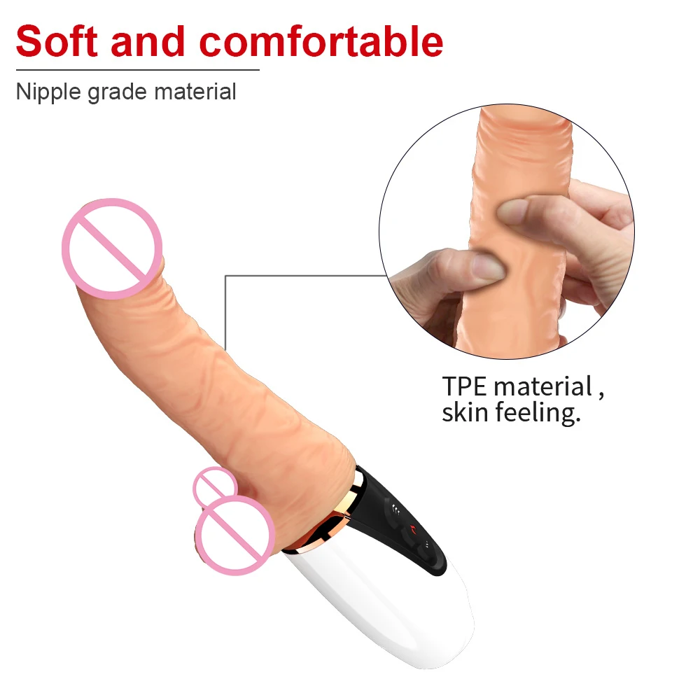 Female Masturbator Automatic Sex Machine Telescopic Dildo Heating Dildo Vibrator Sex Toys For Women Realistic Penis Sex Products