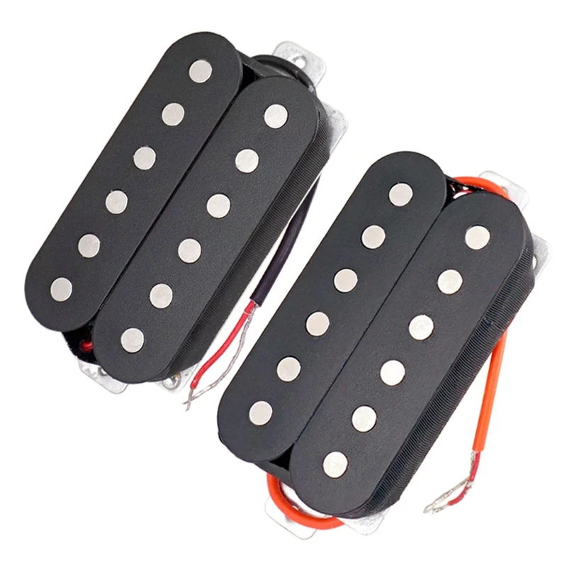 

Set of 2 Neck & Bridge Pickup Electric Guitar Double Coil Humbucker Pickups 50mm&52mm Guitar Parts
