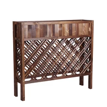 Антикоррозийные деревянные гостиной на открытом воздухе цветок паз украшения корпус открытый двор твердый деревянный забор Цветочная коробка