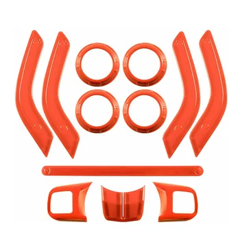 

Auto Car Interior Trim Kit Decoration For Jeep Wrangler JK 2011-2017 New Durable
