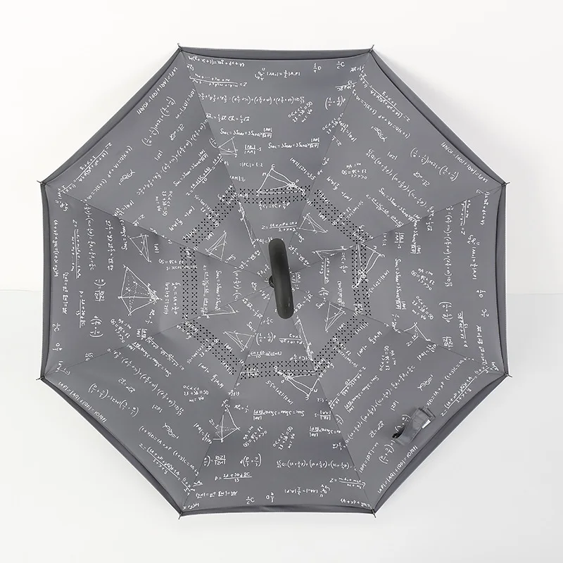 Зонт от дождя и обратного хода для женщин, складной двухслойный зонт для мужчин, самостоящий женский зонт, перевернутые ветрозащитные Зонты