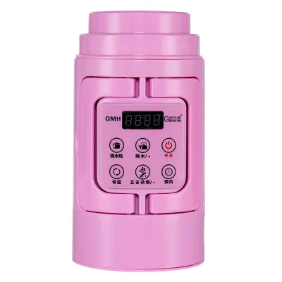 Многофункциональный Электрический чайник мини портативный Электрический котел для горячего молока чашка для воды для общежития за рубежом Путешествия тушеный чайник - Цвет: rose red