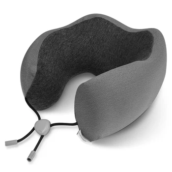 

ROSENICE 1PC Neck Massage U-Shaped Pillow Neck Support Cushion Travel Pillow For Airplanes Cars Healthy Care A35