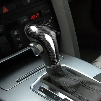 

Carbon Fiber Gear Shift Cover Decor Sticker Protector Styling For Audi A3 A4 A5 A6 A7 Q5 Q7 S3 S6 S7 Car Interior Accessories