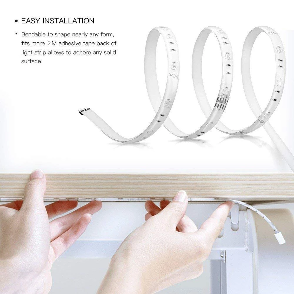  XiaoMi Original Yeelight RGB LED 2 M Smart Light Strip Smart Home voor Mi Thuis APP WiFi Werkt met 
