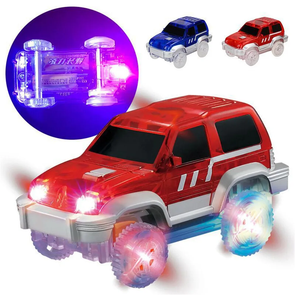

Car for Boy Toys Track Car with LED Light for Magic Flexible Tracks Glow in the Dark