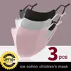 3Pcs Kids Waterproof Sponge Mouth Mask 3D Reusable Anti Pollution Cover elastic earloop Breathing Face Masks 4