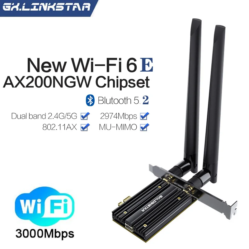 Wi Fi 6E Intel AX210 двухдиапазонный PCIe Беспроводной сетевой адаптер 2 4 ГГц/5G/6 ГГц 2400 Мбит