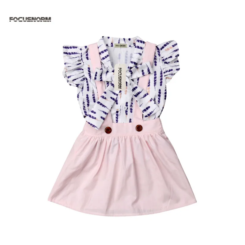 2019 новые весенние топы с цветочным принтом для маленьких девочек футболка