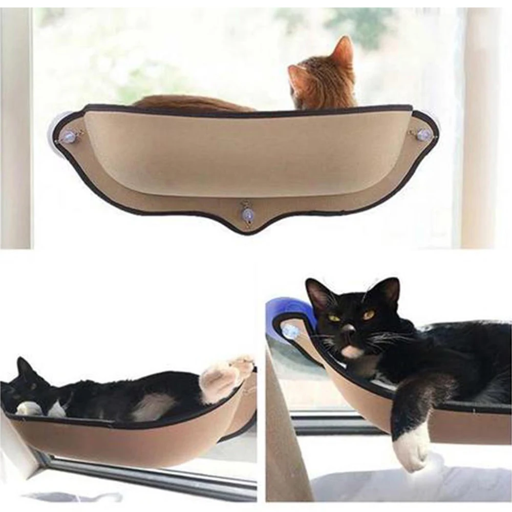 Кошки гамак крепление окно Pod лежак присоски кровать кошки дом Экономия пространства для кошек Домашнее Животное сиденье для отдыха товары для кошек