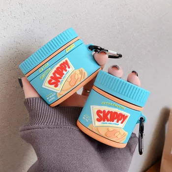 

NEW Cute Silicone Case For AirPods Pro Bluetooth Earphone Case For Apple Airpods Cartoon Protective Cover Luxury Design Keychain