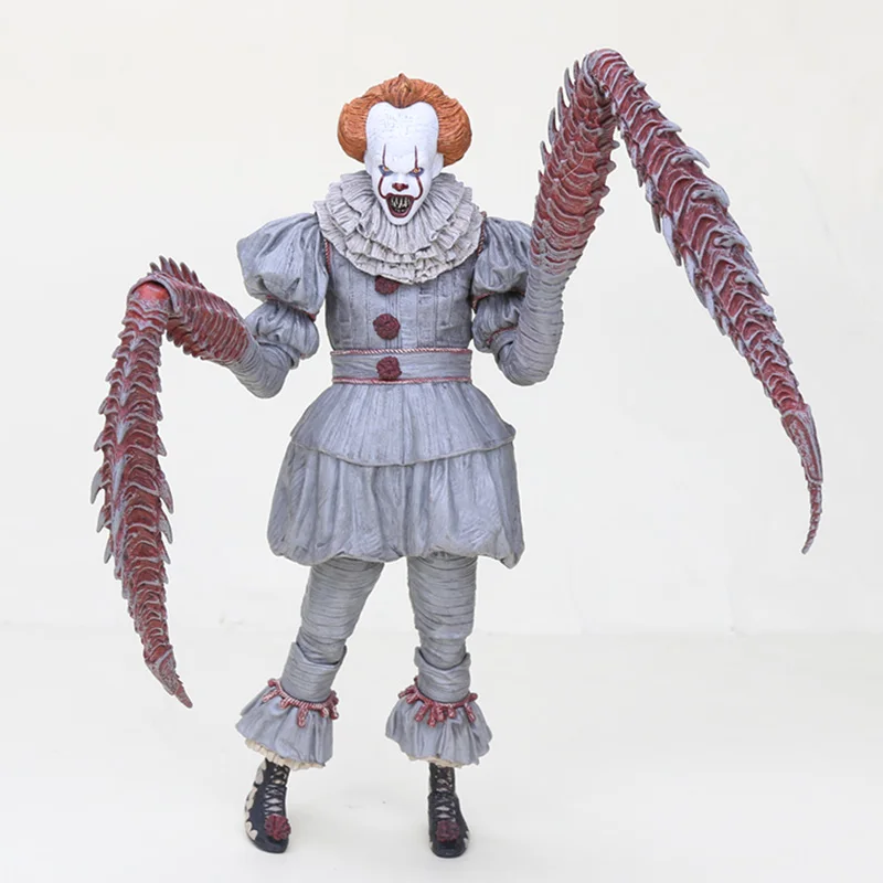 18 см NECA фильм ужасов Стивен Кинг это Pennywise Джокер клоун BJD ПВХ Фигурки Игрушки для мальчиков рождественские куклы дети подарки на Хэллоуин