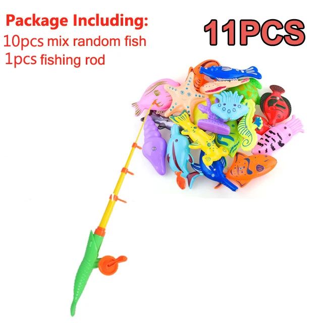 67pcs Kids Fishing Toy Set Play Water Game For Baby Magnetic