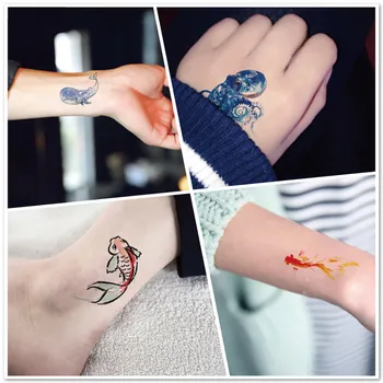 

Hot tattoo sticker waterproof Temporary Body 1pcs Sheet Temporary Metallic Tattoo Gold Silver Flash Tattoos Inspired j924