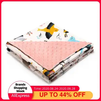 

Baby Blanket & Swaddling Newborn Thermal Soft Fleece Blanket Solid Bedding Set Cotton Quilt 80x90cm