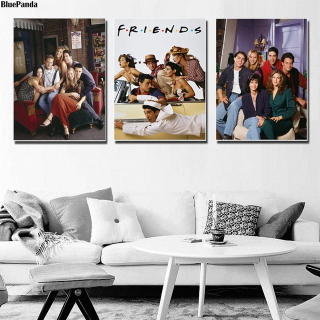 Poster Affiche Friends Photo de Groupe Milkshake Serie TV Sitcom 61cm x  92cm - Cdiscount Maison