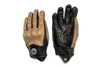 

Men's Motorcycle Vintage rugged distress nubuck Leather Protection Glove