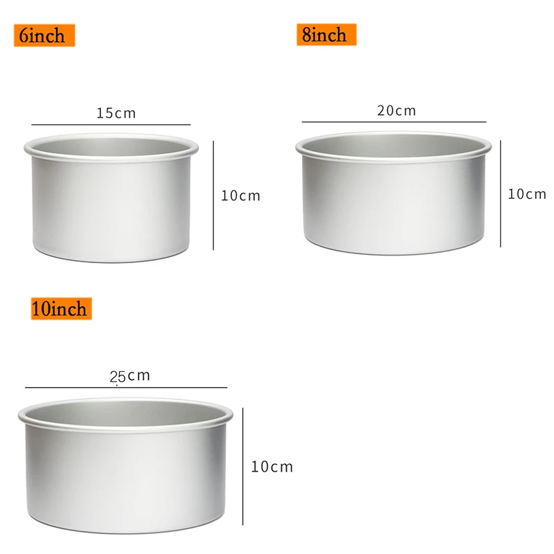 6/8/10 Inch Heightened Cake Mould Deepened Anode Removable Bottom