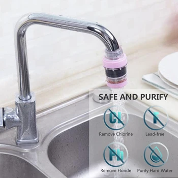 

Faucet Water Filter Purifier Magnetic Kitchen Tap Filtration Maifan Stone Removes Chlorine Fluoride Heavy Metal Water Tap Filter