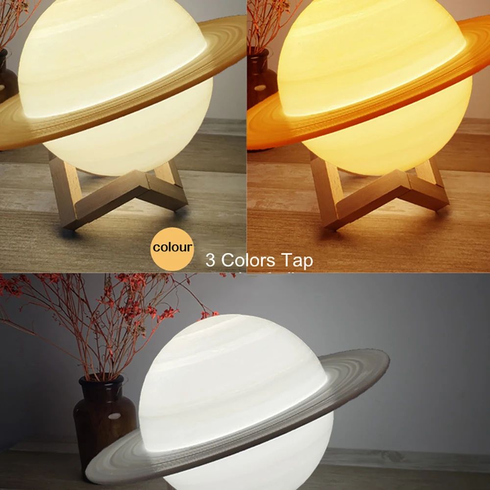 چراغ خواب ۳ بعدی زحل 3D Print Saturn 23 H11f4b83606fa4de79faf43673e05acbdt
