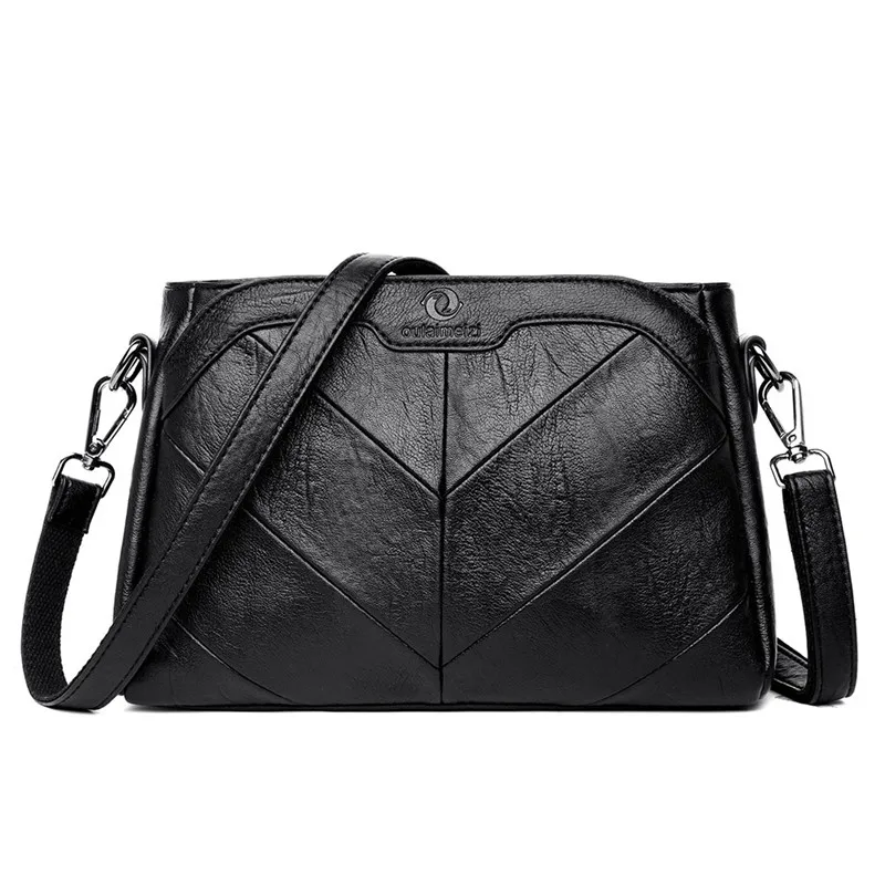 Новинка, роскошная кожаная сумка, женские сумки, дизайнерские сумки на плечо для женщин,, сумка-тоут, высокое качество, женские ручные сумки - Цвет: BLACK