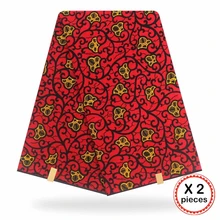 Африканская ткань с восковым принтом, хлопковая ткань для шитья, Анкара, африканская ткань, 12 ярдов, Нигерия, Гана, свадебная одежда, платье 91709