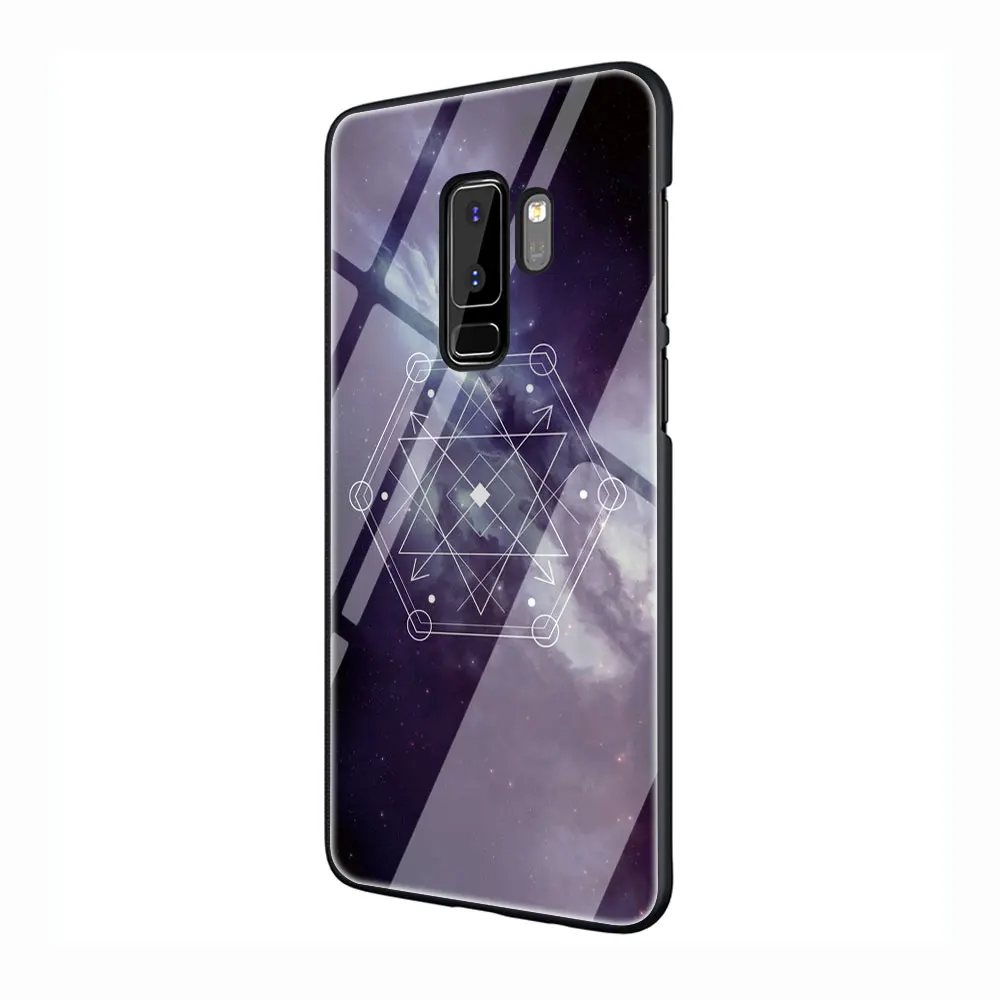 Метатрон массив закаленное Стекло Телефон чехол для Galaxy S7 edge S8 9 10 Plus, Note 8, 9, 10, A10 20 30 40 50 60 70 - Цвет: G9