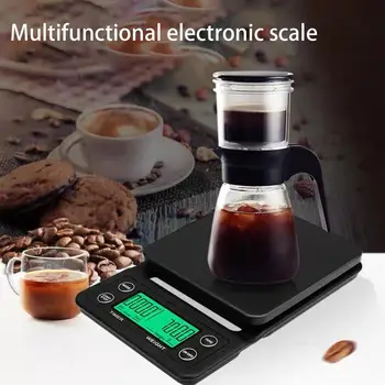 

Home Kitchen Tools Weight Electronic Mini Scale Alarm Clock Timing Coffee Scale Counter Timer Accurate Digital Scale For Kitchen