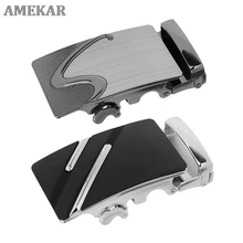 Fashion Men's Business Alloy Automatic Buckle Unique Men Plaque Belt Buckles for 8cm*4cm Men Apparel Accessory