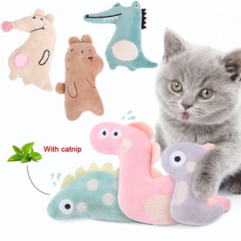 

Cat Toy Mini Cat Grinding Catnip Toys Funny Interactive Plush Cat Teeth Toys Pet Kitten Chewing Toy Claws Thumb Bite Pet Supply