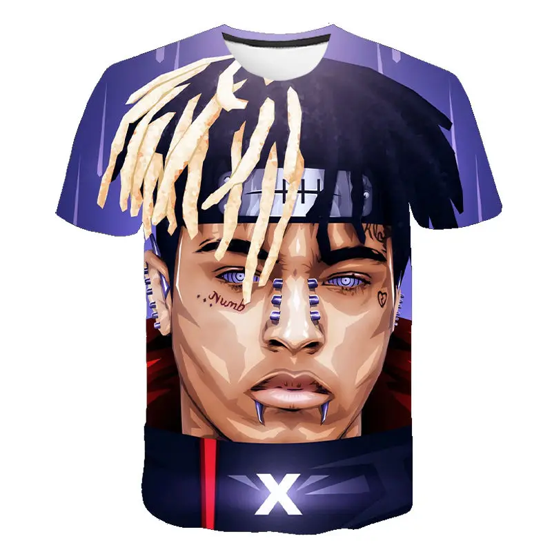 2020 New Xxxtentacion T Shirt Men/Women Fashion Streetwear Hip Hop Style Raper Xxxtentacion 3D Print Men's T-shirt Cool Tops Tee white t shirt T-Shirts