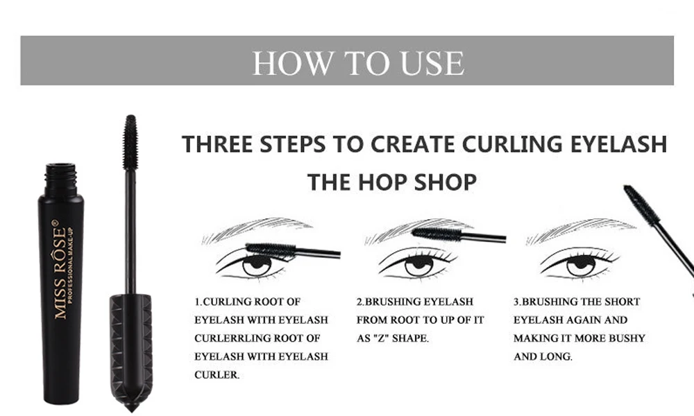 LISM Natural 4D Curl Толстая стройная тушь для ресниц Водонепроницаемая Стойкая подводка для глаз Тушь для ресниц Smudge-Proof Maskara Cosmetics