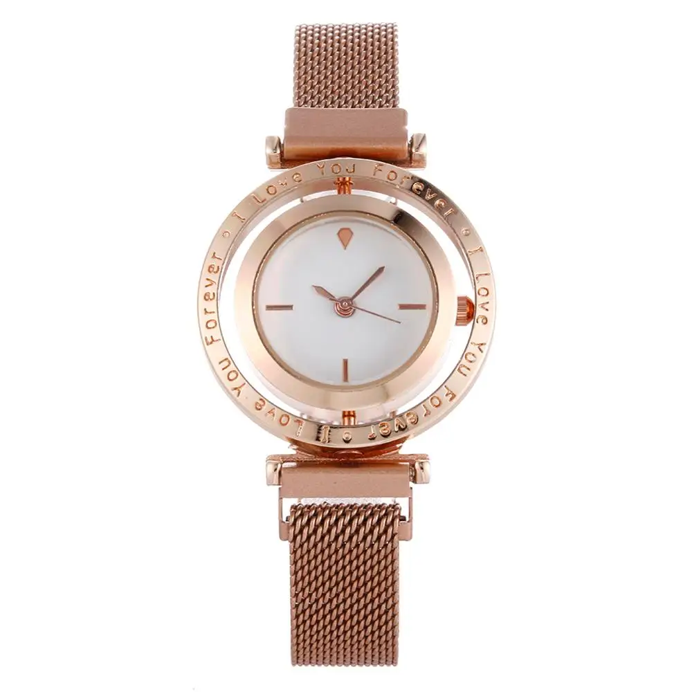 

Fashion Women Watches Brand Luxury Ladies Watch Rose Mesh Steel Strap Wristwatch Casual Female Clock Relojes Para Mujer 920542