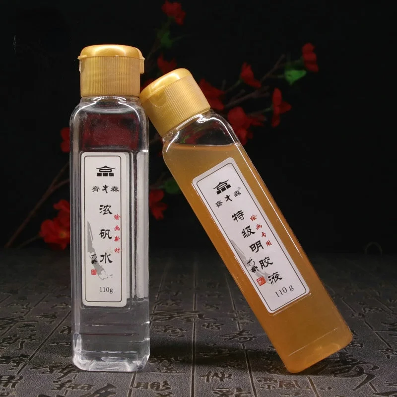 Qi Dasen110g Gelatin Liquid Calligraphy French Painting Pigment Freehand Brushwork Gelatin Water Alum Water