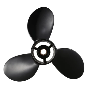 

NEW-8.9*8.5 Black Boat Outboard Propeller for Tohatsu 2 Stroke 9.8HP Aluminum Alloy 3B2-64517-0 Boat Motor