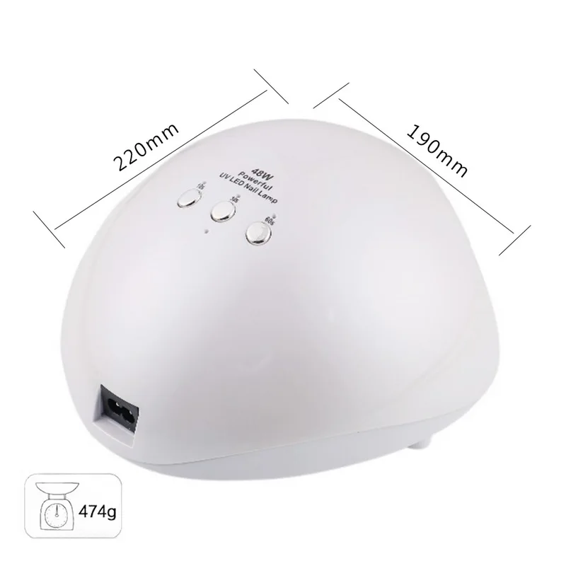 Manooby 48 Вт Профессиональная 365+ 405 нм УФ/Светодиодная лампа для сушки ногтей машина для полировки ногтей Гель-лак для полимеризации ногтей инструмент для полимеризации ногтей