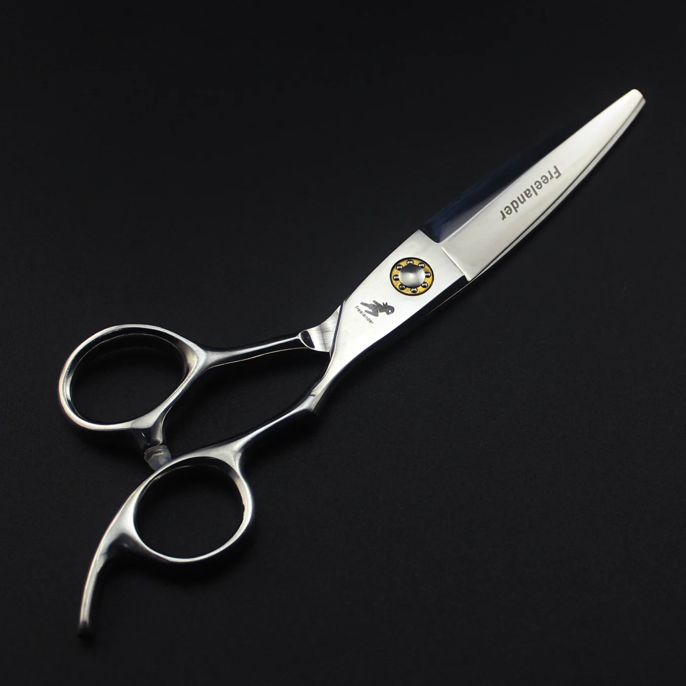 6 дюймов ивовые Парикмахерские ножницы 440c стрижка выгравированный логотип Япония сталь Щепка ножницы, ножницы для волос