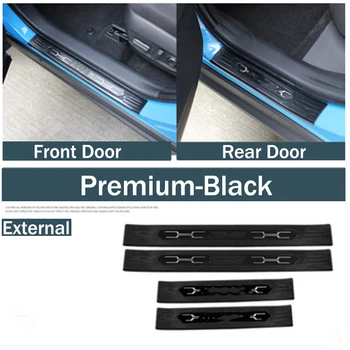

4Pcs Car Outer Sill Scuff Plate External Threshold Pedals Protective Anti-scratch For Toyota RAV 4 RAV4 2019 2020 Accessories