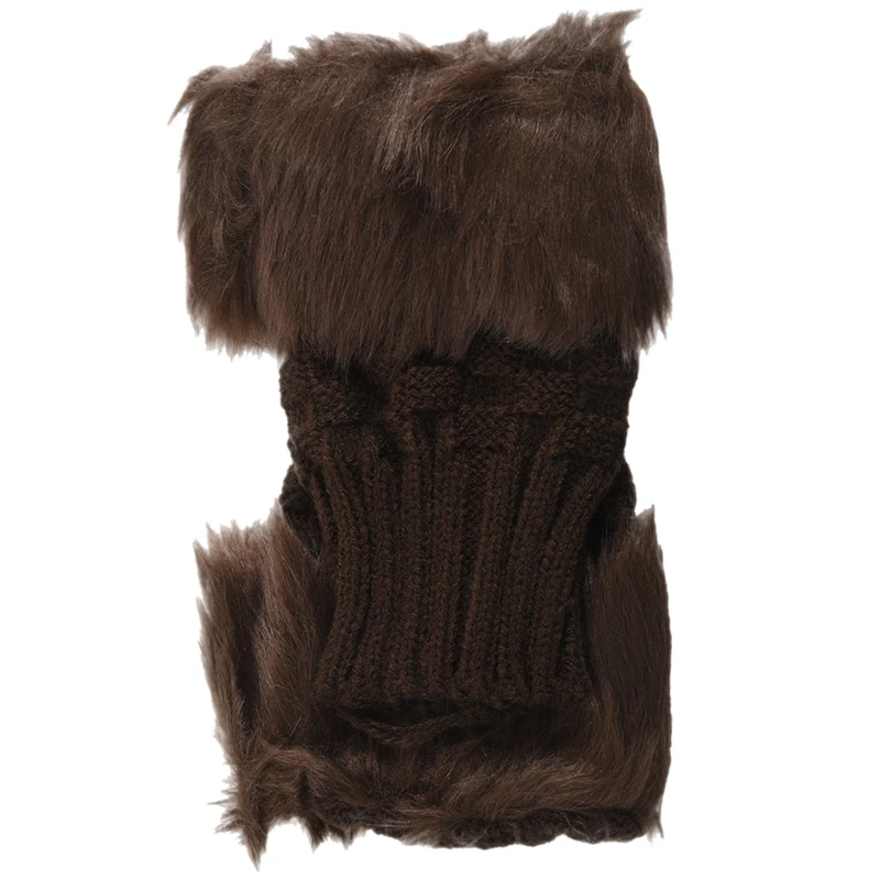 shaggy faux fur boots