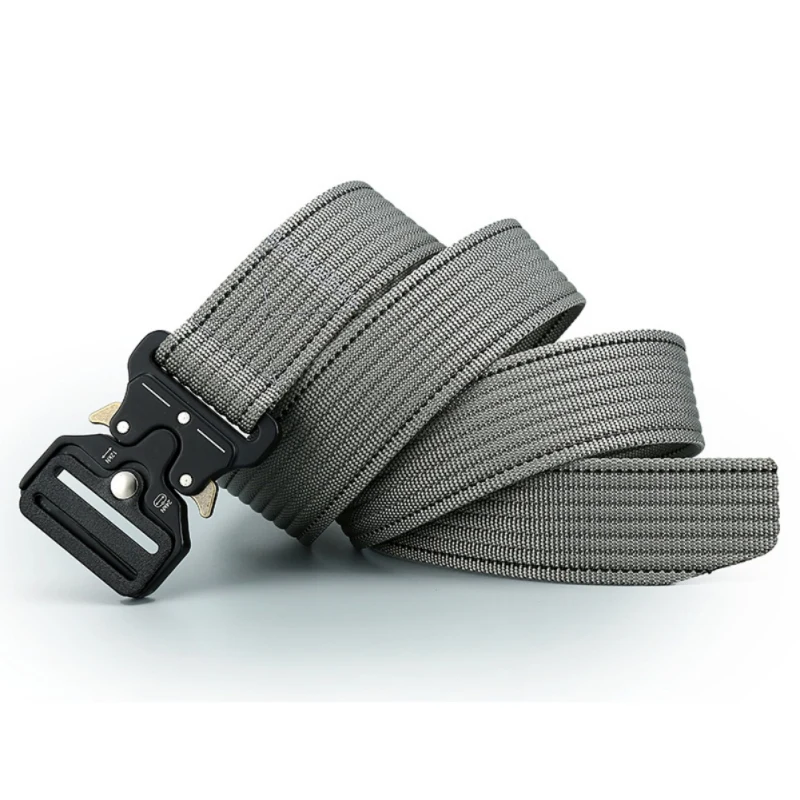 

Outdoor Waistbelt Nylon Metal Corrugated Enhanced Version Buckled Adjustable Belt Waistband For Camping Hiking Durable
