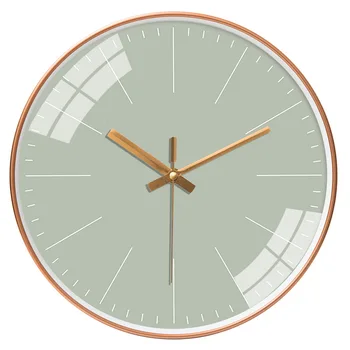 

[12 inch 30cm] living room bedroom modern simple creative fashion solid color clock mute quartz clock wall Watch