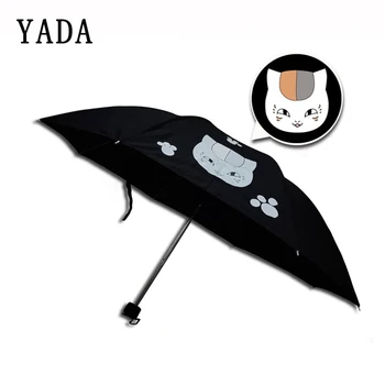 

YADA Creative Anime Folding Umbrella Rain Women uv Colors Changing Cat Umbrella For Womens Windproof Cosplay DIY Umbrellas YS740