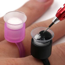 10 шт. губка для макияжа микроблейдинг чернила для татуировки колпачок пигмент кольцо держатель Черный Розовый поставка татуировки инструмент Перманентный