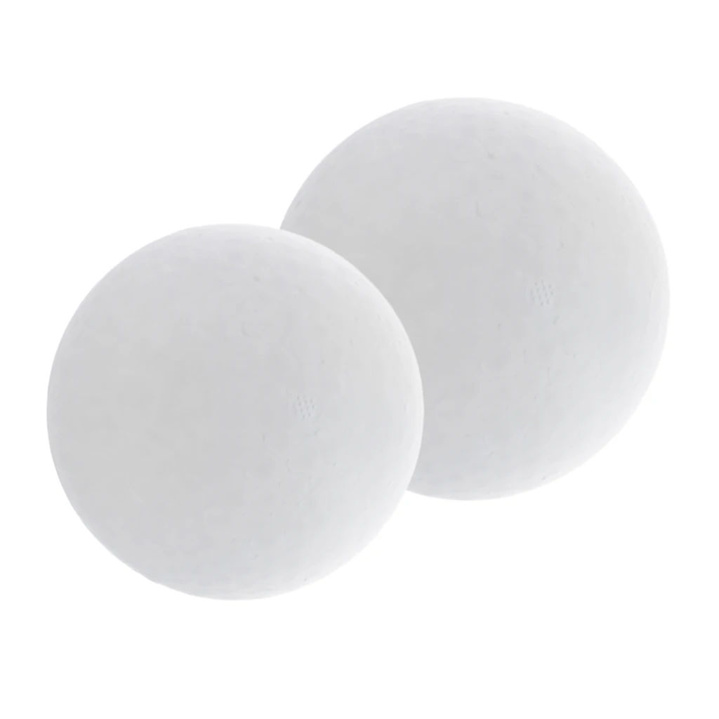 2 Pieces White Foam Balls Modelling Polystyrene Styrofoam Foam Ball 150 & 200 mm