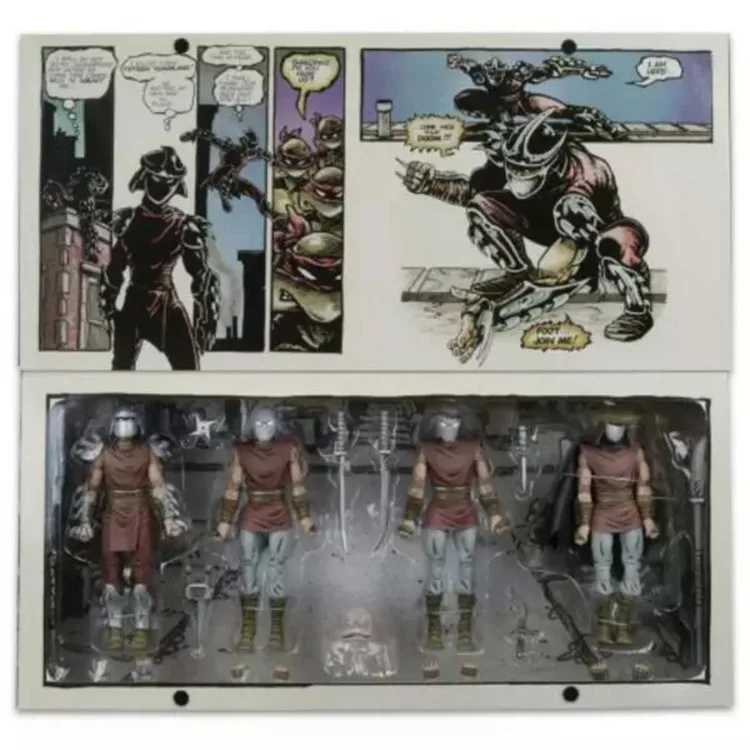 Espaço dos Eua Kit de Brinquedos de Garagem Neca Turtles Clássicas Originais Peças Filmes Mutantes Ninja Edição Limitada Presente 4 5 mutantes, ninja, espaço dos eua, edição limitada,