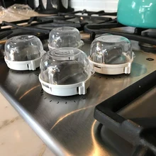 Универсальная кухонная плита детская изоляционная ручка газа(6 шт. в упаковке), крышки для кухонной плиты детская безопасная ручка газовой плиты защитные замки