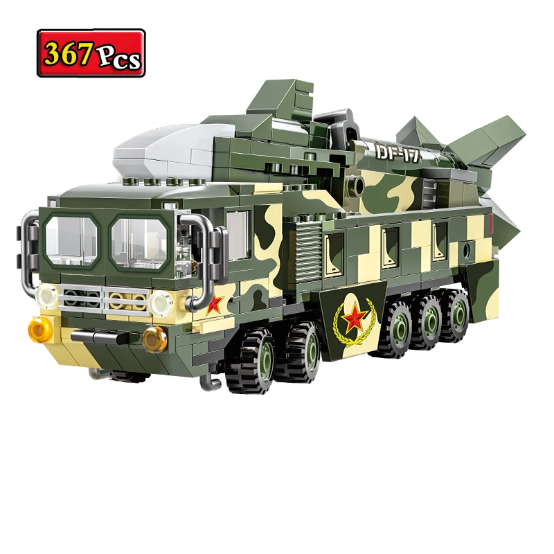 Military Series World War II DF-17 Supersonic Missile Vehicle MOC Model Building Blocks Bricks Toys Gifts | Игрушки и хобби