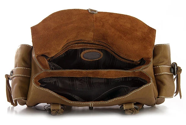 Many compartment hobo shoulder bags to help keep you organized made by genuine leather material from Italy |